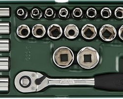 Набор торцевых головок с принадлежностями 1/2" 26пр SATA ST09915SJ