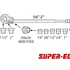 Набор резьбонарезной PROFESSIONAL 600 BSPT-R 1/4"-2" Super-Ego 600230000 