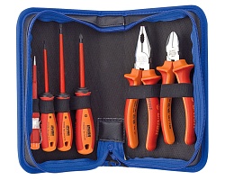 Набор инструментов изолированных с рукоятками BI в сумке Unior 617573