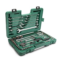 Набор торцевых головок и гаечных ключей 1/4" 1/2" 76пр SATA ST09519SJ