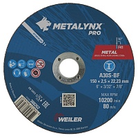 Круг отрезной D150х2,5 Metal A30S-BF Metalynx PRO 388262