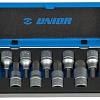 Набор головок торцевых 1/2" со вставками шестигранными 5-17mm UNIOR 607064