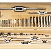 Набор метчиков и плашек UNC 1/4-1.0 HSS-G 44пр. RUKO 245072