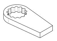 Упор реактивный плоский RAD 17888