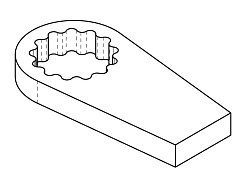Упор реактивный плоский RAD 17888