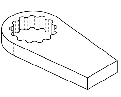 Упор реактивный плоский RAD 17888