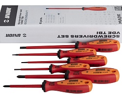 Набор отверток изолированных 1000V 6пр UNIOR 6017042