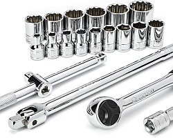 Набор торцевых головок с принадлежностями 1/2' SAE 20пр SATA ST09087SJ