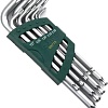 Набор имбусовых ключей удлиненных Tamper-Proof TORX шариком (9 предм.) T10-T50 SATA ST09715