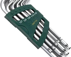 Набор имбусовых ключей удлиненных Tamper-Proof TORX шариком (9 предм.) T10-T50 SATA ST09715