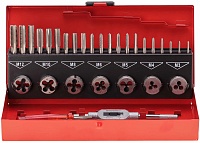 Набор метчиков и плашек M3-M12 HSS 31пр RUKO 245010
