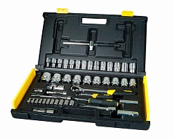 Набор торцевых головок и аксессуаров 1/4" + 1/2"  65 пр. 1-94-659 Stanley