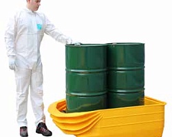 Поддон пластиковый на 2 бочки 1500x1100x440mm. ROMOLD PALCON2