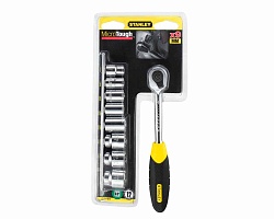 Набор головок торцевых с трещоткой 1/4" 10 пр. Stanley 0-94-610