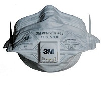 Полумаска фильтрующая (респиратор) 3M VFlex 9162V" FFP2 , с клапаном