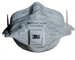 Полумаска фильтрующая (респиратор) 3M VFlex 9162V" FFP2 , с клапаном