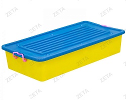 Контейнер 32 л с крышкой (на колесиках) м/п цветной