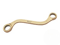 Ключ накидной двухсторонний изгнутый 24х27мм AL-BR X-Spark 152A-2427