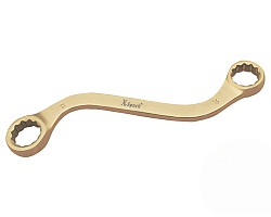 Ключ накидной двухсторонний изгнутый 19х22мм AL-BR X-Spark 152A-1922