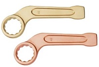 Ключ накидной ударный изогнутый 50mm Al-Br X-Spark 164-50