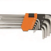 Набор шестигранников 1,5-10mm 9шт. X-Spark 4304-9