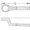 Ключ накидной с изгибом односторонний 55mm UNIOR 620829