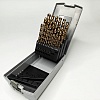 Набор сверел 29шт 1/16"-1/2"x1/64" HSSE-Co 5 DIN338 RUKO 215851RO