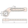 Ключ накидной ударный изогнутый 46 mm Al-Br X-Spark 164-46