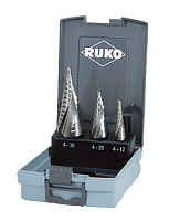 Набор из 3-х ступенчатых сверел HSS 4-30мм RUKO 101026RO