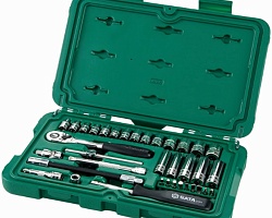Набор торцевых головок с принадлежностями 1/4" 36пр SATA ST09001SJ