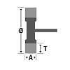 Щётка дисковая D70х11х6 гофрированная Metal OSBORN 0002506141