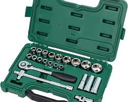 Набор торцевых головок с принадлежностями 1/2" 23пр SATA ST09005SJ
