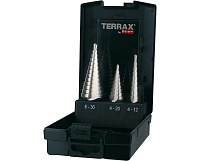 Набор ступенчатых сверел TERRAX 4.0-30.0mm HSS RUKO A101126RO