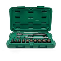 Набор торцевых головок для поврежденного крепежа 1/4" 3/8" 13пр SATA ST09137