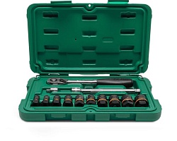 Набор торцевых головок для поврежденного крепежа 1/4" 3/8" 13пр SATA ST09137