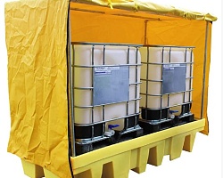 Крытый поддон для двух еврокубов 2560 х 1350 х 2140 мм ROMOLD BB2С