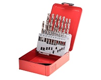 Набор сверел 19шт 1.0-10мм HSS-G DIN338 RUKO 214214