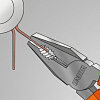 Плоскогубцы комбинированные изолированные 180mm 1000V UNIOR 610422