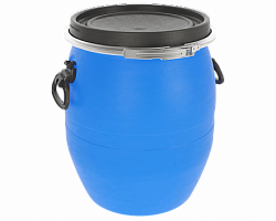Бочка пластиковая 48 л с металлическим обручем