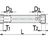 Ключ трубчатый 14x17mm UNIOR 600718 