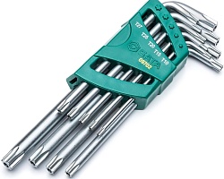 Набор имбусовых ключей TORX 9 пр. SATA ST09702