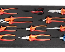 Набор изолированного шарнирно-губцевого инструмента 11пр SOS ложемент 964VDE3BI UNIOR 629983