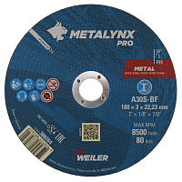 Круг отрезной D180x3 Metal A30S-BF Metalynx PRO 388264
