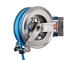 Катушка автоматическая поворотная FOOD 120° AISI 304 15bar 1/2" 25m MECLUBE 071-2413-425